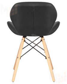 Стул обеденный DOBRIN BUTTERFLY (ножки светлый бук, цвет сиденья чёрный)
