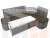 Кухонный угловой диван Тефида правый угол (Коричневый\Серый)