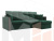 Угловой диван Валенсия правый угол (Зеленый)