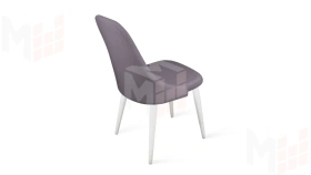 Стул Франк (конус) исп. 2 - ДП2-30 Белый матовый/Микровелюр  Catania Lavender (лавандовый)