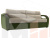Прямой диван Форсайт (Бежевый\Зеленый)