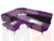 Кухонный угловой диван Альфа левый угол (Фиолетовый)