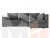 Угловой диван Мансберг правый угол (Серый)