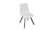 Стул Бруно (паук Т2) Черный муар матовый, Кожзам Белый Стул Бруно (паук Т2) Черный муар матовый, Кожзам Белый