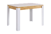 Стол обеденный раздвижной Гермес 2 белое дерево/дуб крафт золотой Стол обеденный раздвижной Гермес 2 белое дерево/дуб крафт золотой