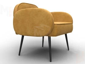 Кресло Лига-086 ( велюр BRUT 10 желтый )