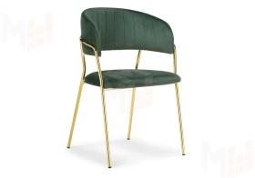 Стул Kamelia dark green / gold