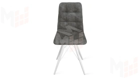 Стул Аспен К3 Белый матовый, Велюр Wellmart Graphite