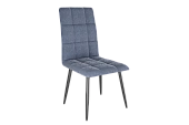 Стул Турин 2 индиго (велюр)/черный