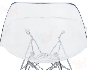 Стул обеденный DOBRIN DSR CASPER (ножки хром, цвет прозрачный)