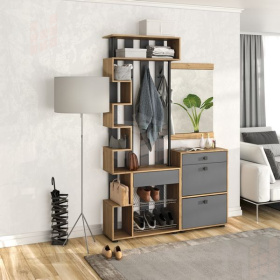 Прихожая Мини-Лайт Вариант 2 Дуб крафт золотой/графит ﻿