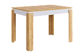 Стол обеденный раздвижной Гермес 2 дуб крафт золотой/белое дерево