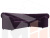 Диван угловой Карнелла правый угол (Фиолетовый)