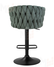 Стул барный DOBRIN LEON (зеленая ткань (LAR 275-23))