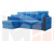 Угловой диван Валенсия левый угол (Голубой)