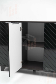 Комод Стокгольм (венге/черный матовый)