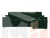 Угловой диван Камелот правый угол (Зеленый)