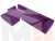 Угловой диван Пекин Long угол левый (Фиолетовый)