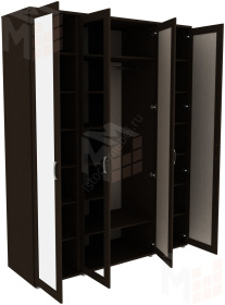 Шкаф для одежды с 4 зеркалами ГАРУН-К 514.02