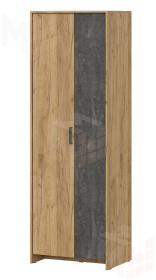 Шкаф двухстворчатый МСП 1  Дуб Золотой / Камень Тёмный