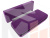 Прямой диван Каир (Фиолетовый\Черный)
