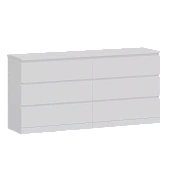 Комод Варма 6Д белый  Комод Варма 6Д белый