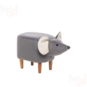 Пуф Leset Mouse COMBI (V32 серый, компаньон V01 белый)