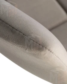 Стул барный DOBRIN TAILOR WHITE (серый велюр (MJ9-75))