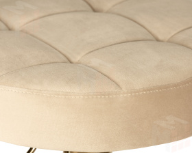 Табурет барный DOBRIN BRUNO GOLD (бежевый велюр (MJ9-10))