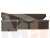 Кухонный угловой диван Омура левый угол (Серый\Коричневый)