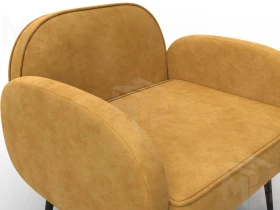 Кресло Лига-086 ( велюр BRUT 10 желтый )