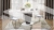 Стол обеденный Монреаль Тип 1 Белый глянец, Моод темный