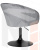 Кресло дизайнерское DOBRIN EDISON BLACK (серый велюр (1922-19))