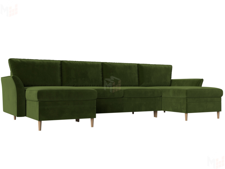 П-образный диван София (Зеленый)