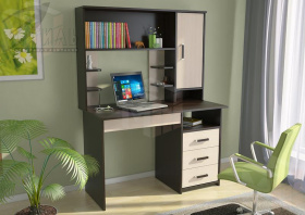 Стол компьютерный Лик-5 СП-3 с надстройкой ПСК-3/6