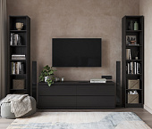 Комод Varma 4D шпон ясень черный