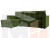 Угловой диван Атланта Лайт Б/С левый угол (Зеленый)