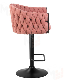 Стул барный DOBRIN LEON (розовая ткань (LAR 275-10))