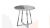 Стол обеденный Милан Тип 1 Серый муар, Стекло глянцевое серый мрамор