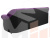 Диван прямой Карнелла (Фиолетовый\Черный)