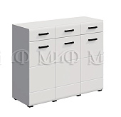 Комод Ненси New (белый глянец)