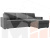 Угловой диван Траумберг Лайт правый угол (Серый)