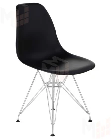 Стул обеденный DOBRIN DSR (ножки хром, цвет чёрный (B-03))