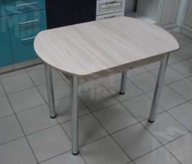 Стол Евро раскладной 1000*680 (ясень шимо светлый), ножки хром