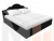 Интерьерная кровать Афина 180 (Черный)