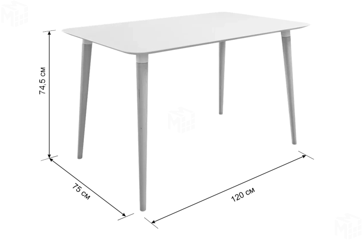 Стол обеденный Сканди 1 кофейный/венге