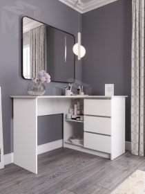 Стол письменный угловой Мори МС-16 белый