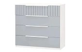 Комод Урбан 5 Лайт Грей Софт/Белый Шелк Комод Урбан 5 Лайт Грей Софт/Белый Шелк