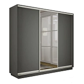 Шкаф-купе Экспресс трио 1 зеркало 1800 (Серый диамант)