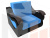 Кресло-кровать Меркурий 80 (Голубой\Черный)